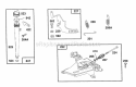 Oil Fill Control Bracket Diagram and Parts List for 404707-1207-01  Briggs and Stratton Engine